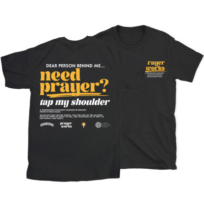 Need Prayer Tap My Shoulder Christian T-Shirt