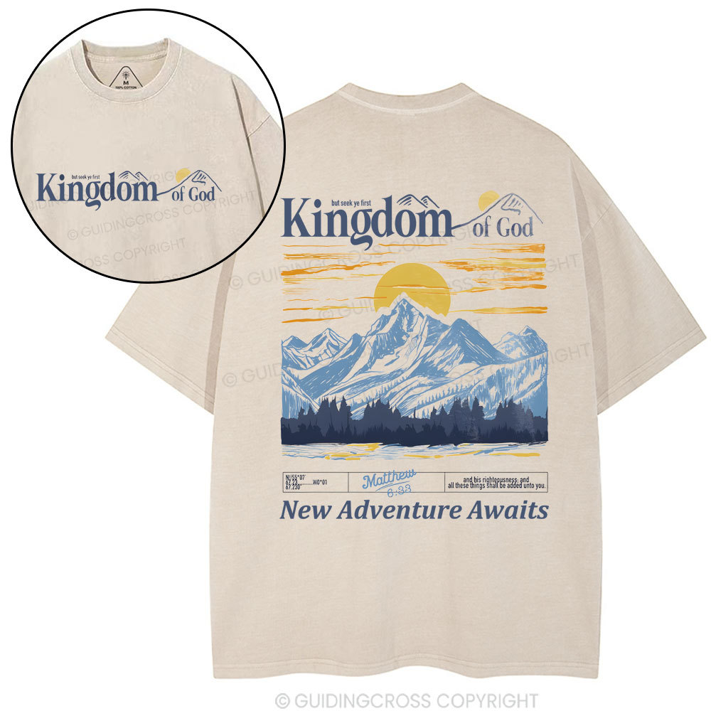 New Adventure Awaits Christian Washed T-Shirt