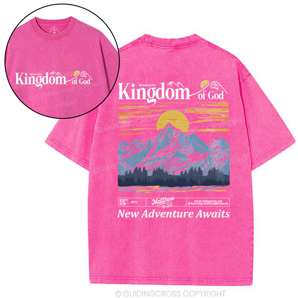 New Adventure Awaits Christian Washed T-Shirt