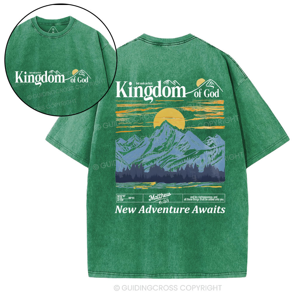 New Adventure Awaits Christian Washed T-Shirt