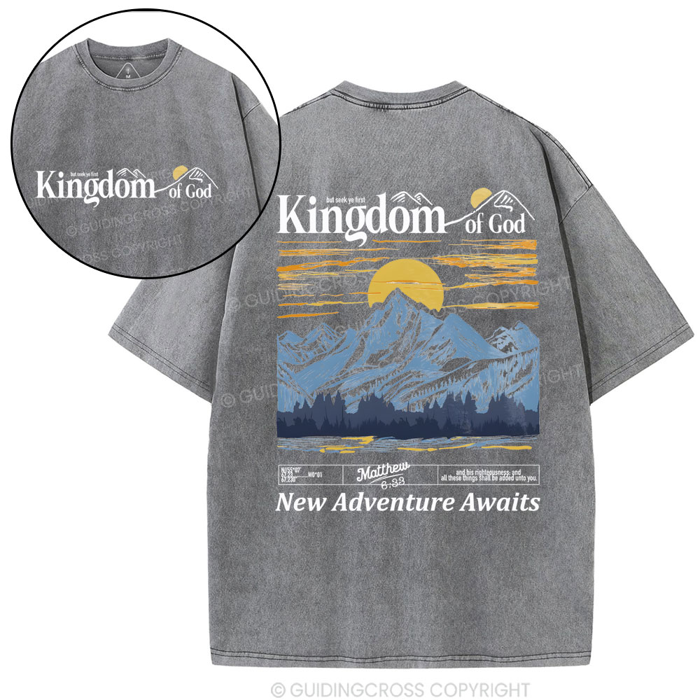 New Adventure Awaits Christian Washed T-Shirt