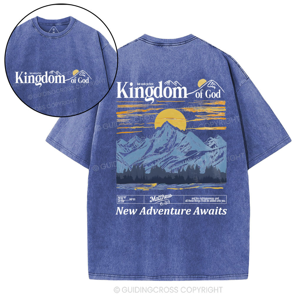 New Adventure Awaits Christian Washed T-Shirt