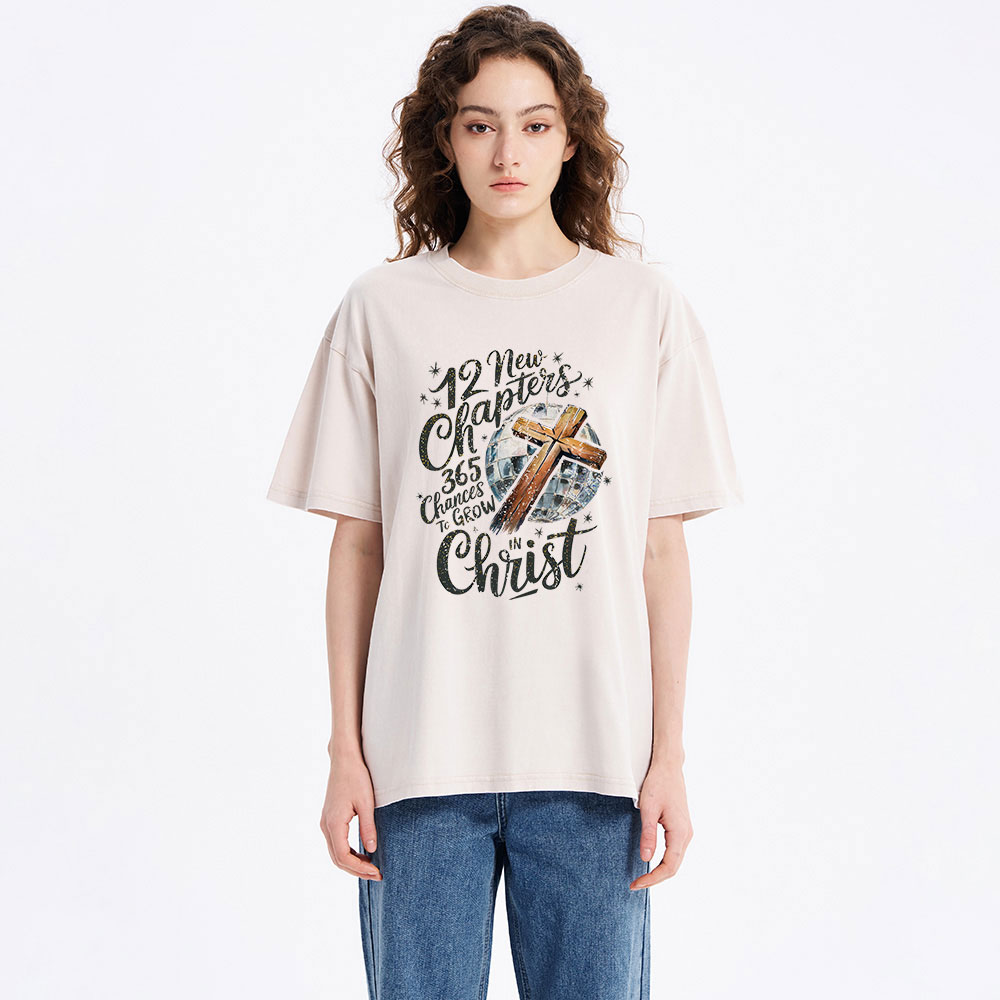 New Chapters In Christ Christian Washed T-Shirt