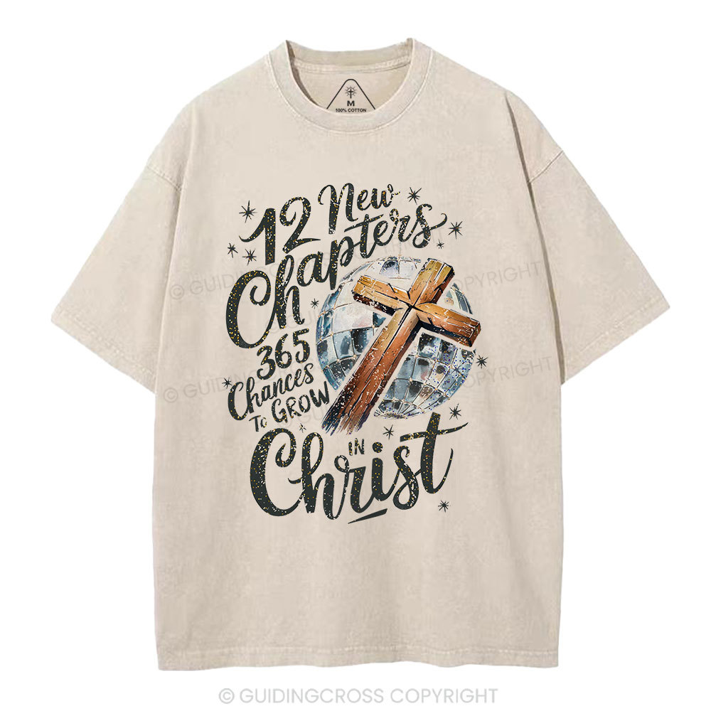 New Chapters In Christ Christian Washed T-Shirt