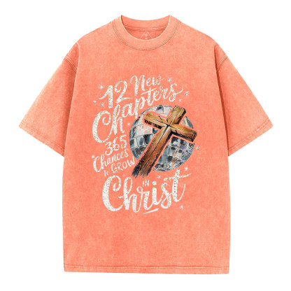 New Chapters In Christ Christian Washed T-Shirt