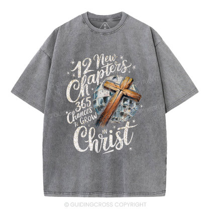 New Chapters In Christ Christian Washed T-Shirt