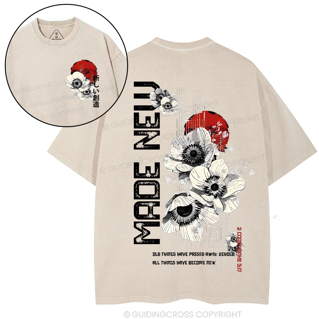 New Creation Chirstian Washed T-Shirt