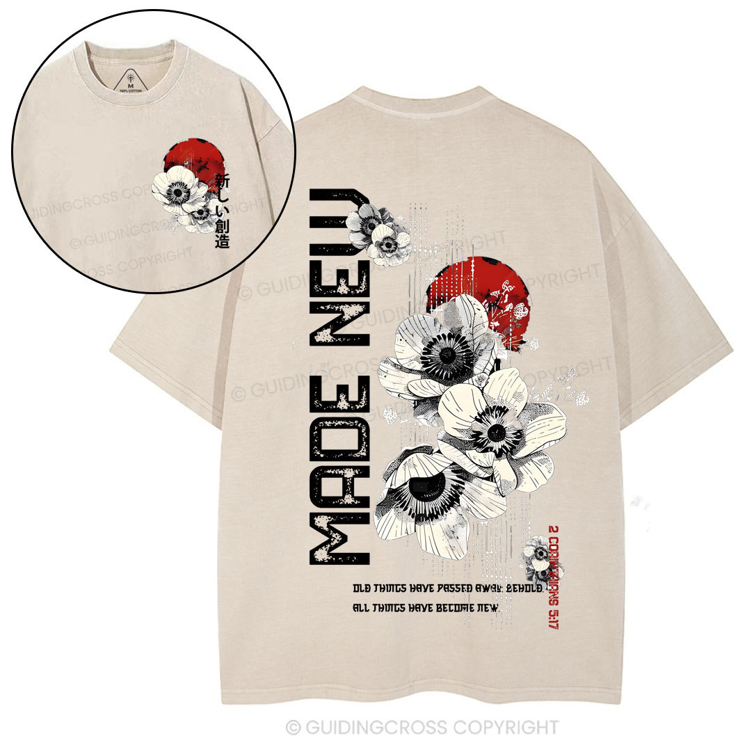 New Creation Chirstian Washed T-Shirt