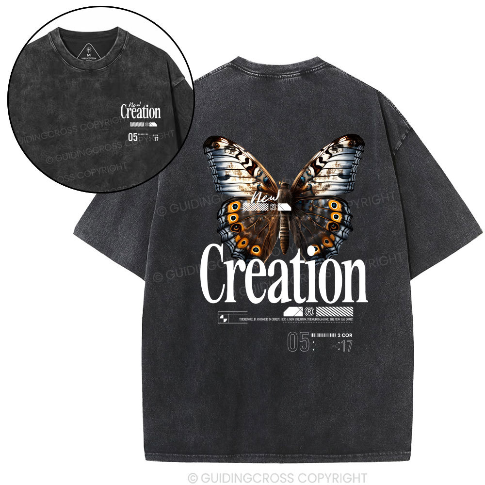New Creation Christian Washed T-Shirt