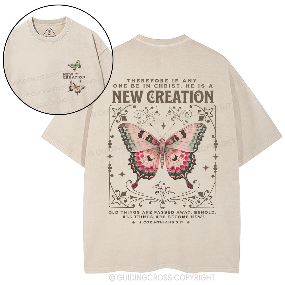 New Creation Christian Washed T-Shirt