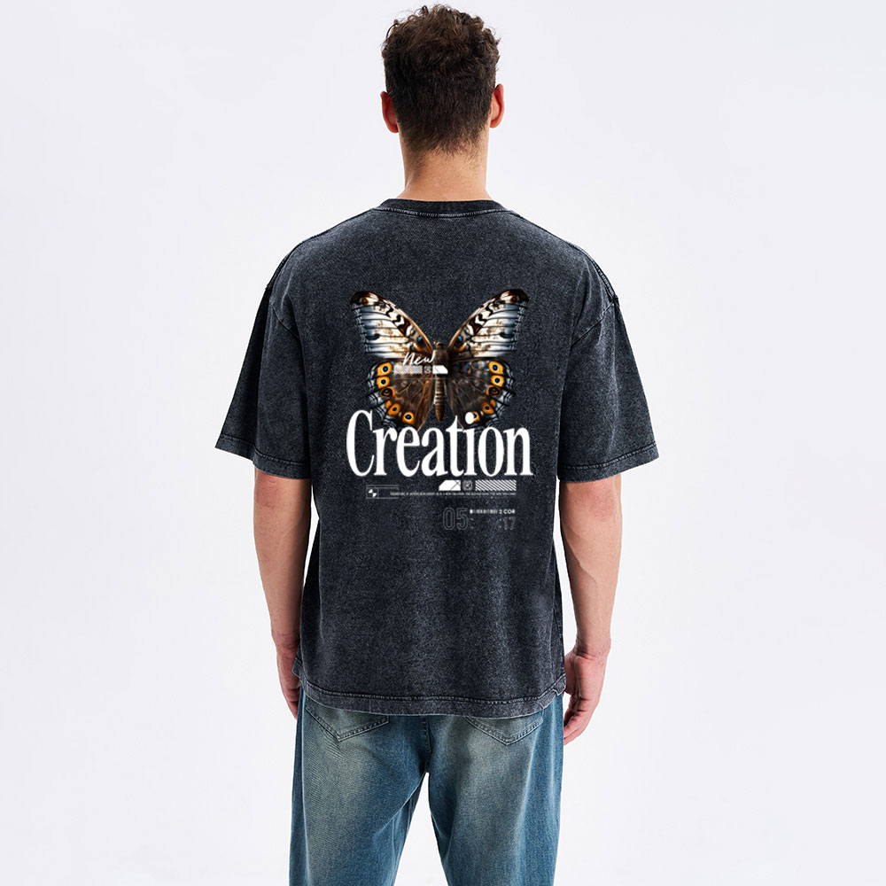 New Creation Christian Washed T-Shirt