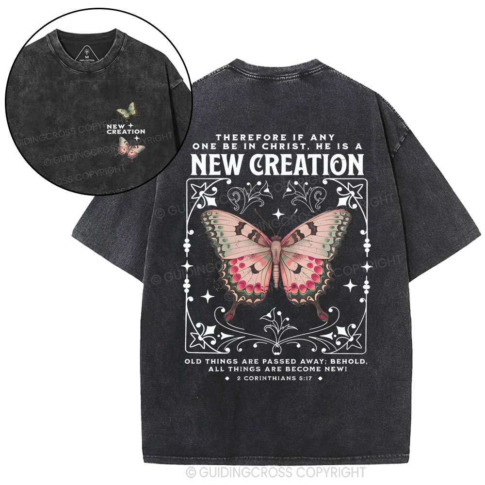 New Creation Christian Washed T-Shirt