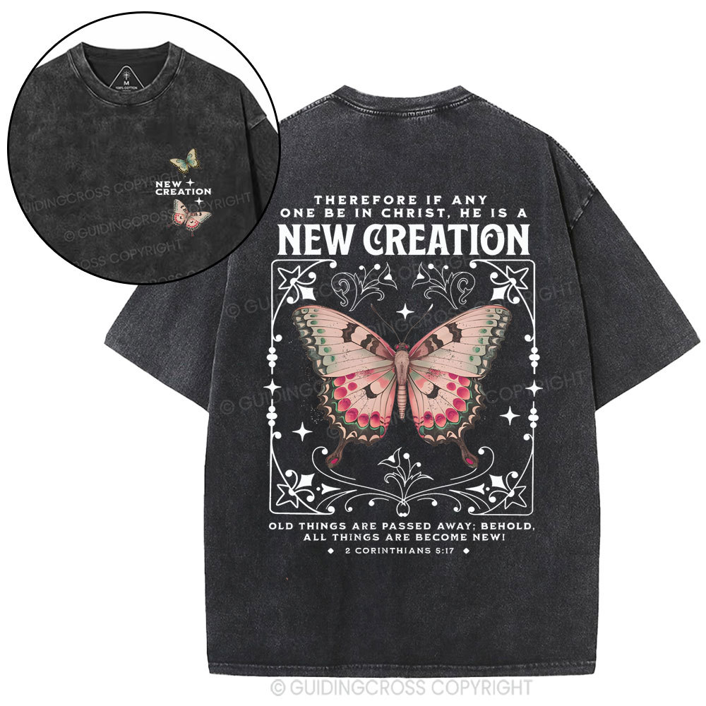 New Creation Christian Washed T-Shirt