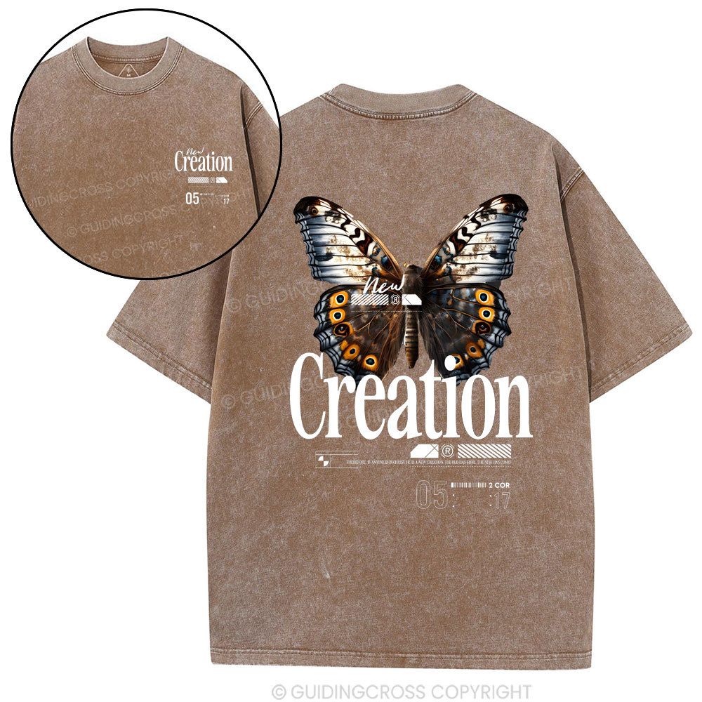 New Creation Christian Washed T-Shirt