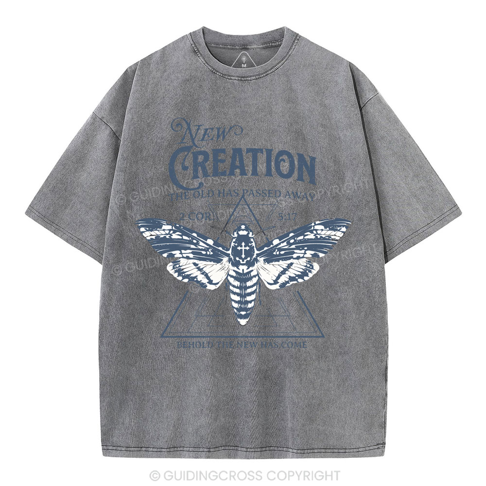 New Creation Christian Washed T-Shirt