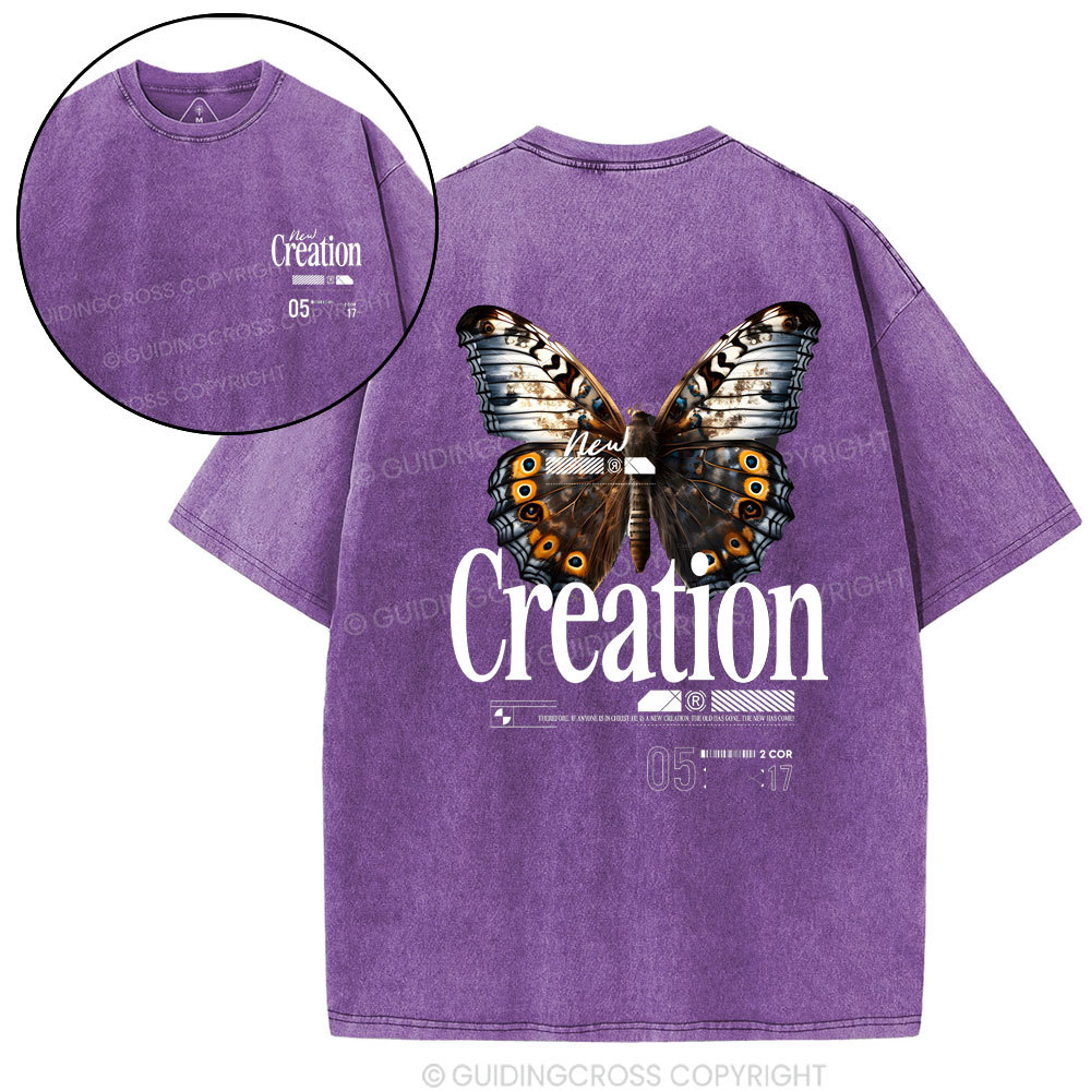 New Creation Christian Washed T-Shirt