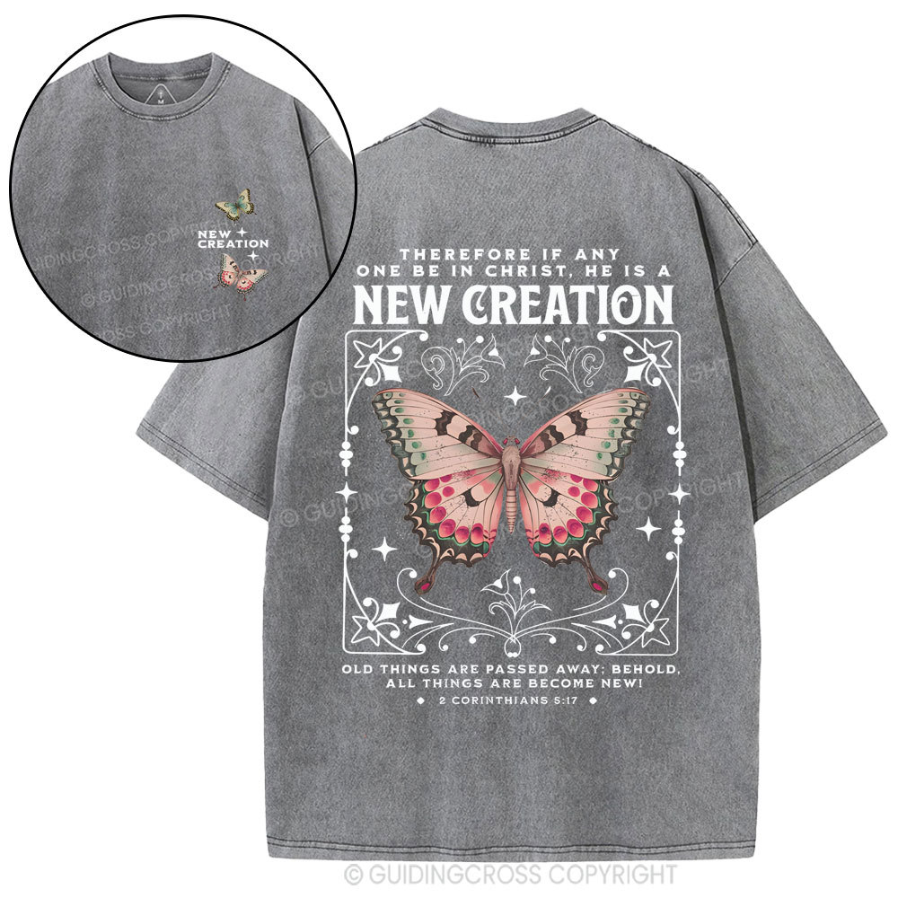 New Creation Christian Washed T-Shirt