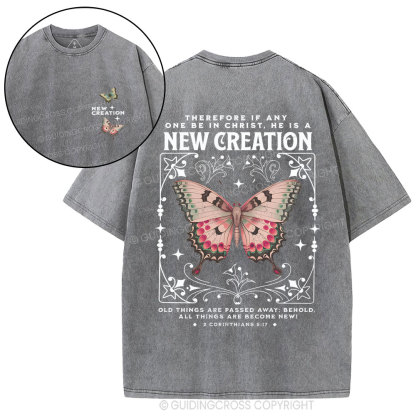 New Creation Christian Washed T-Shirt