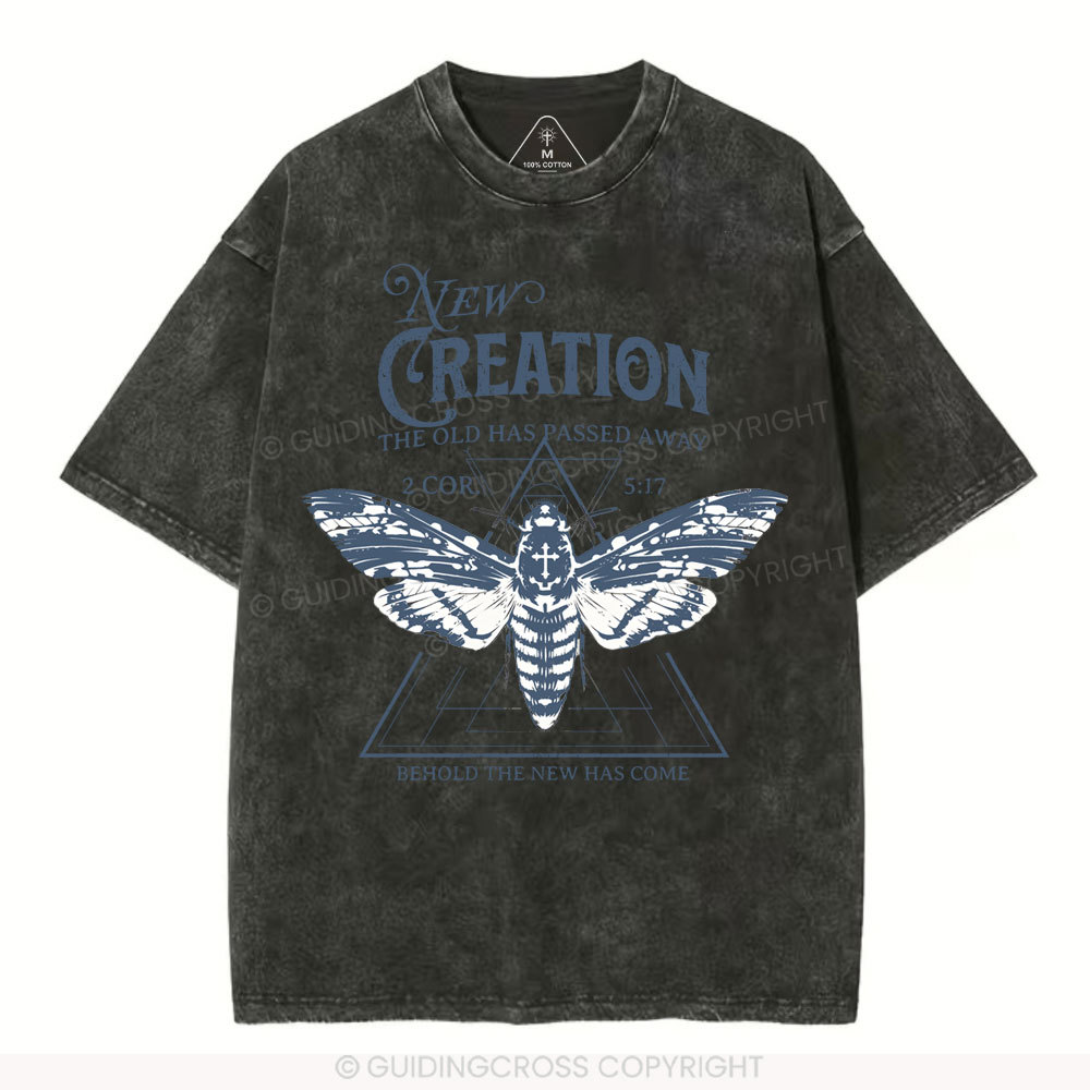 New Creation Christian Washed T-Shirt