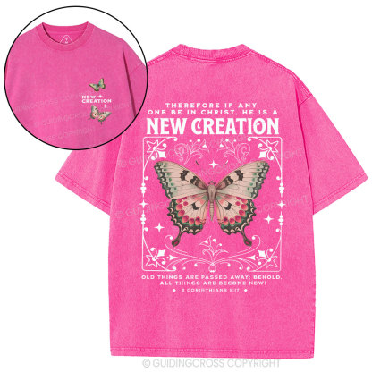 New Creation Christian Washed T-Shirt