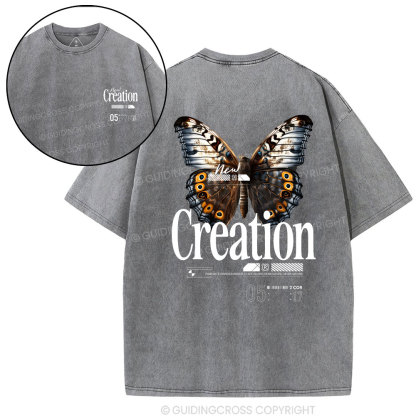 New Creation Christian Washed T-Shirt