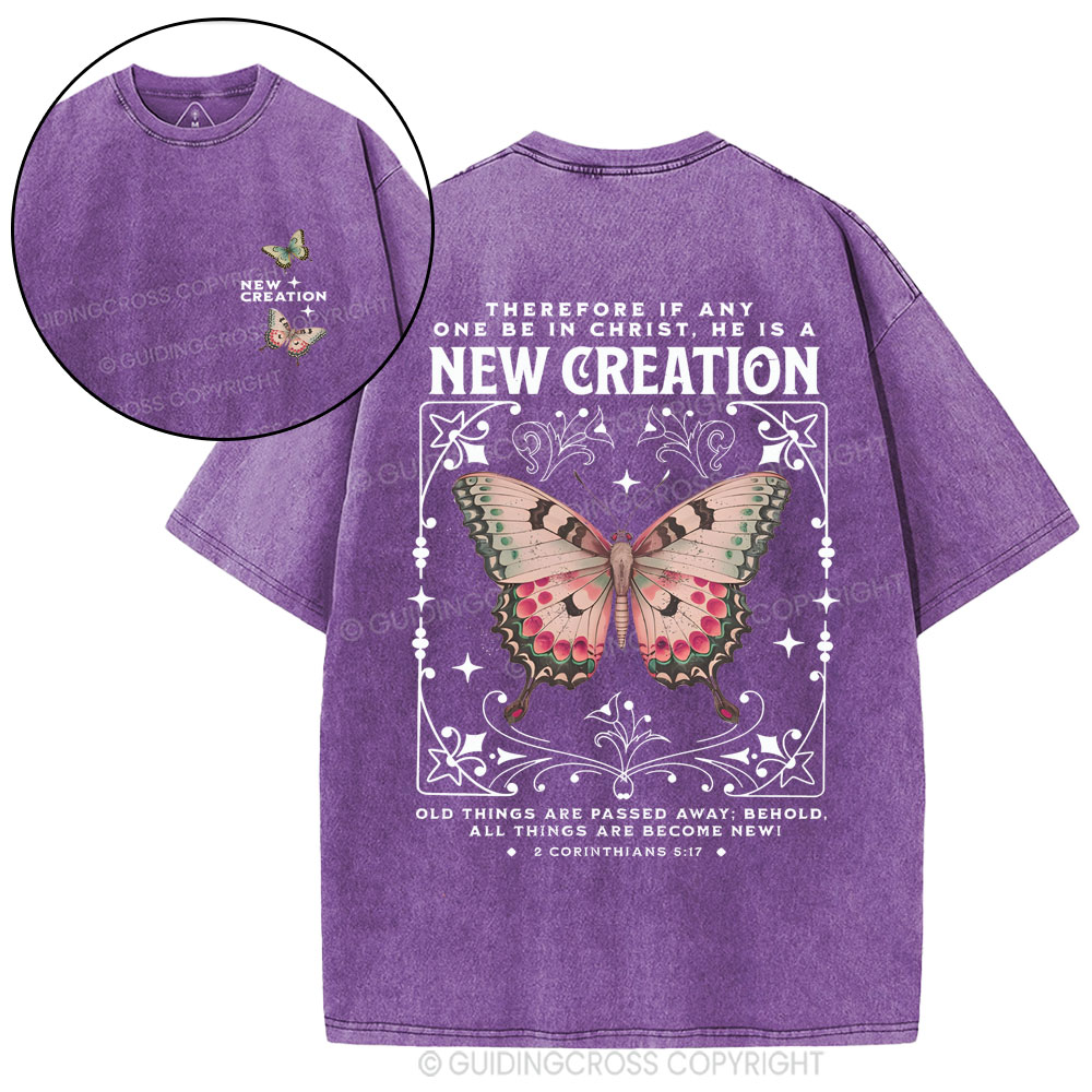 New Creation Christian Washed T-Shirt