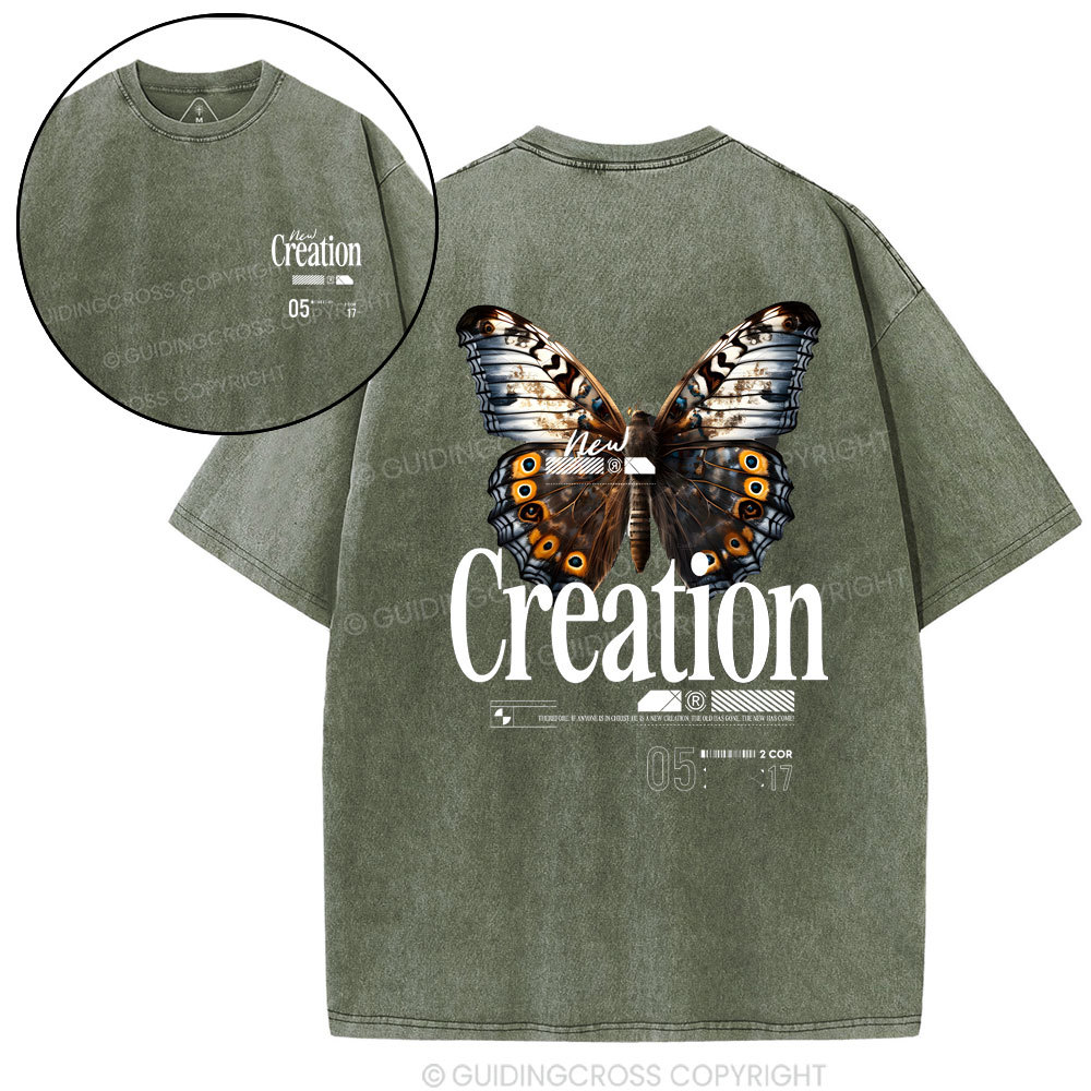New Creation Christian Washed T-Shirt
