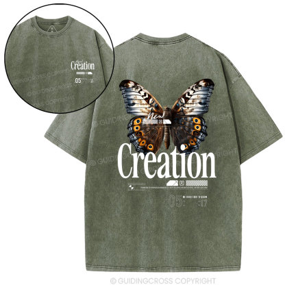 New Creation Christian Washed T-Shirt