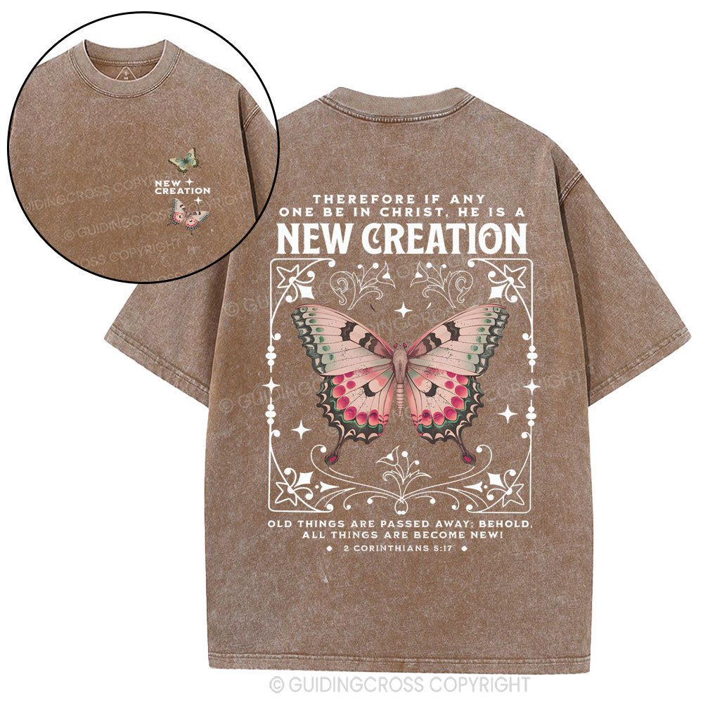 New Creation Christian Washed T-Shirt