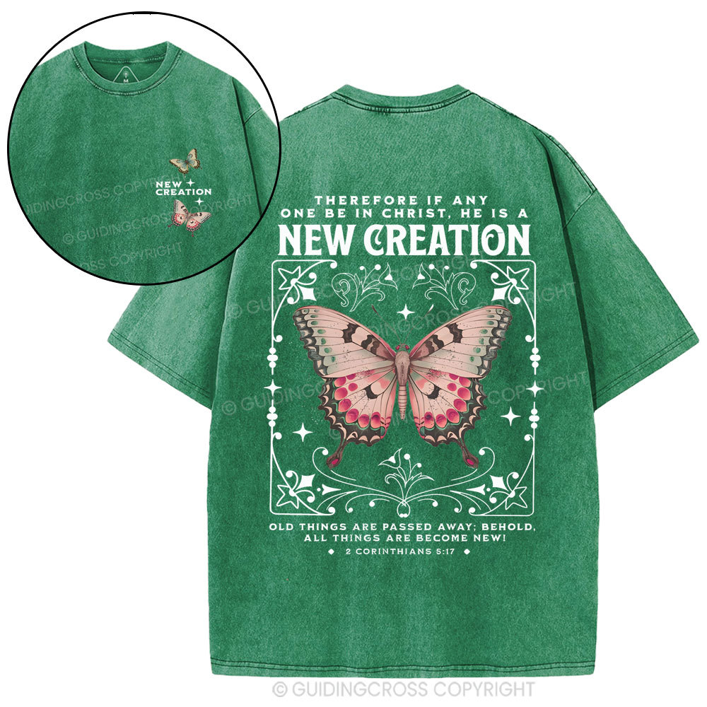 New Creation Christian Washed T-Shirt