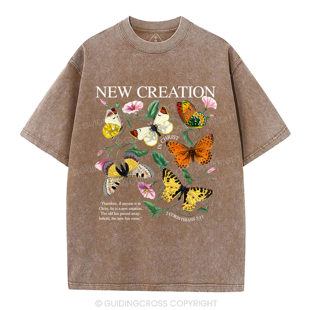 New Creation In Christ Christian Washed T-Shirt