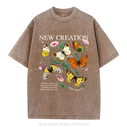 New Creation In Christ Christian Washed T-Shirt
