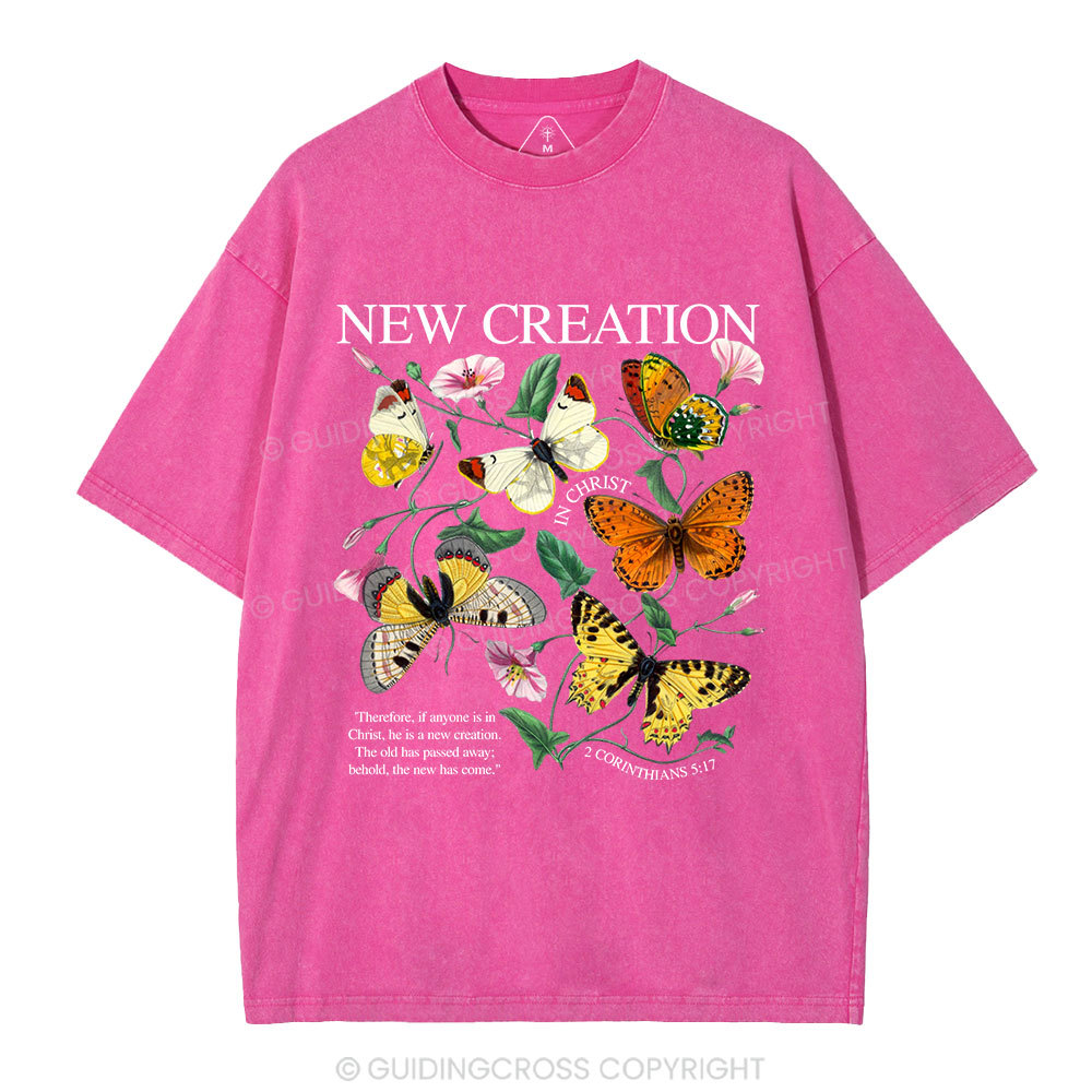 New Creation In Christ Christian Washed T-Shirt