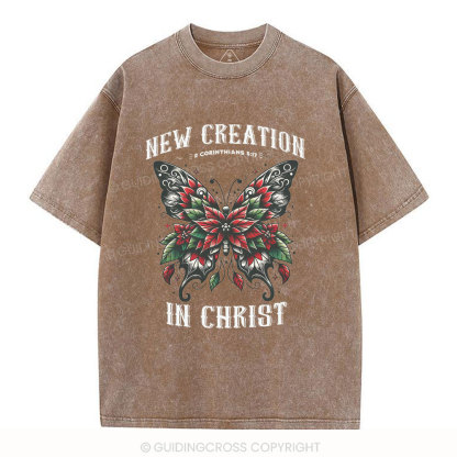 New Creation In Christ Christian Washed T-Shirt