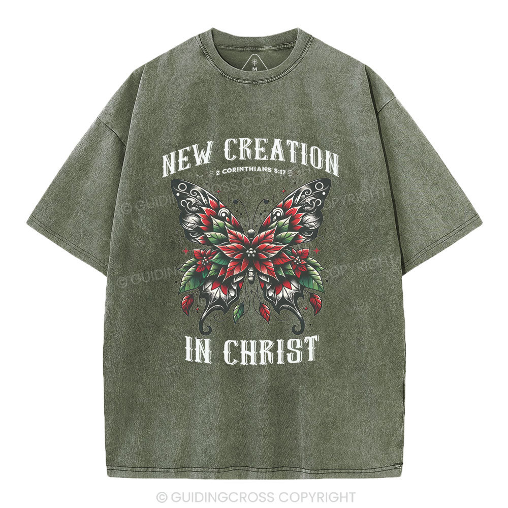 New Creation In Christ Christian Washed T-Shirt