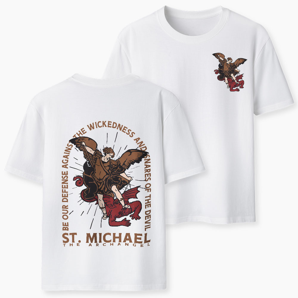 New ST Michael The Archangel Christian Classic T-Shirt