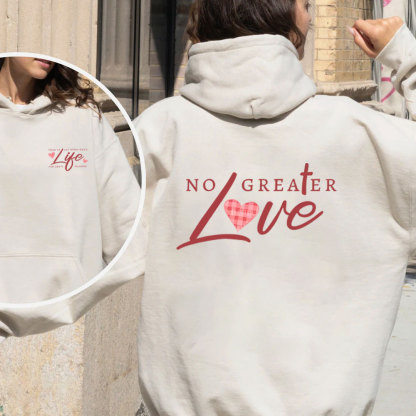 No Creater Love Christian Fleece Hoodie Set
