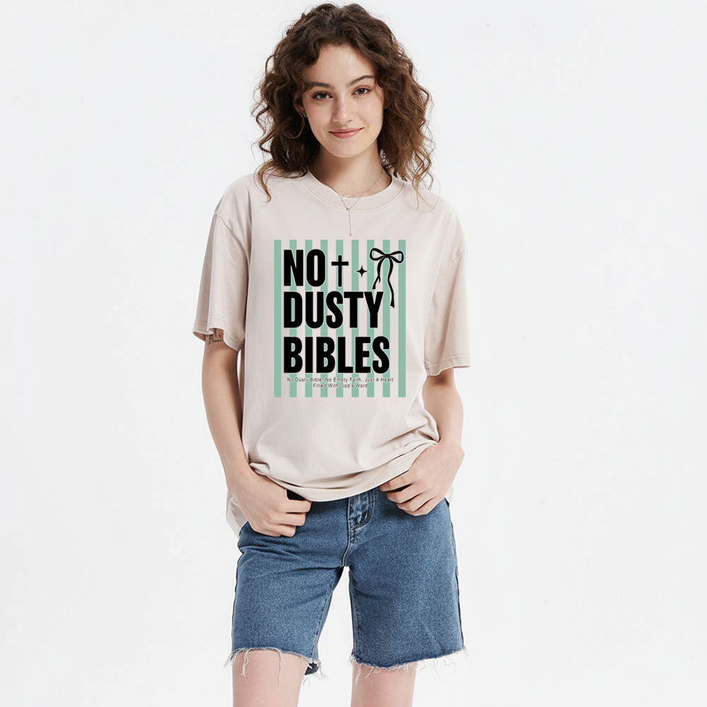 No Dusty Bibles Christian Washed T-Shirt