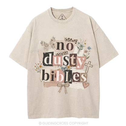 No Dusty Bibles Christian Washed T-Shirt