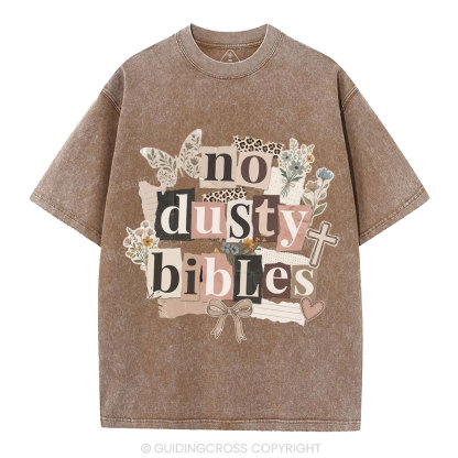 No Dusty Bibles Christian Washed T-Shirt