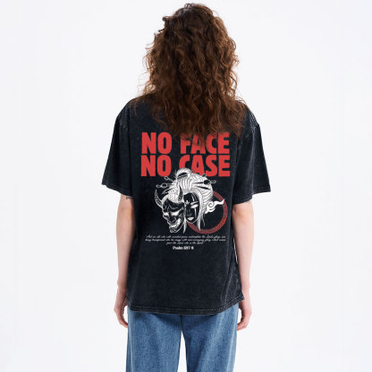 No Face No Case Christian Washed T-Shirt