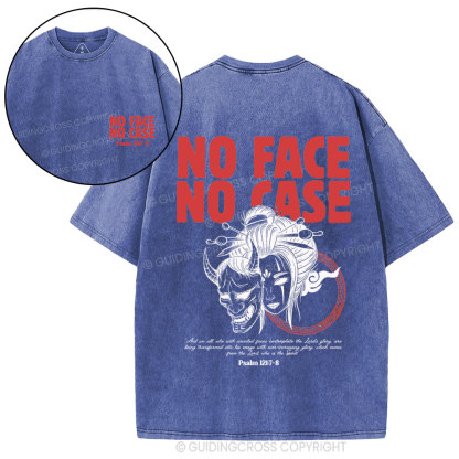 No Face No Case Christian Washed T-Shirt
