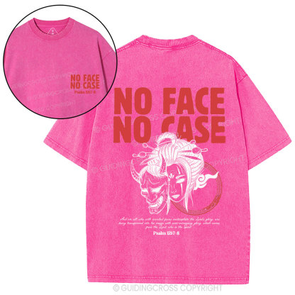 No Face No Case Christian Washed T-Shirt