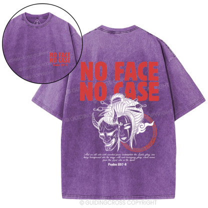 No Face No Case Christian Washed T-Shirt