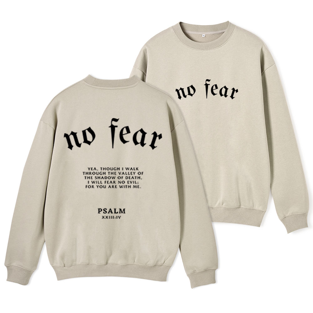 No Fear Christian Fleece Sweatshirt Sale - GuidingCross