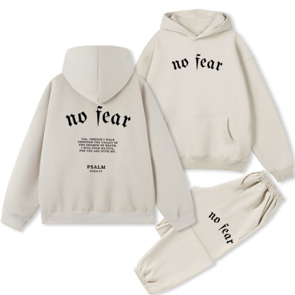 No Fear Christian Fleece Hoodie Set