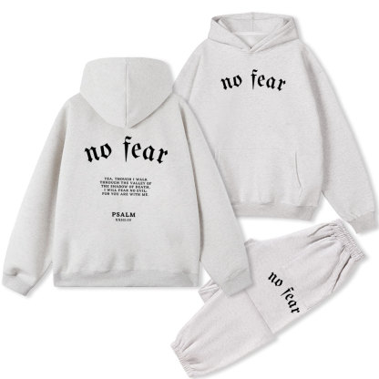 No Fear Christian Fleece Hoodie Set