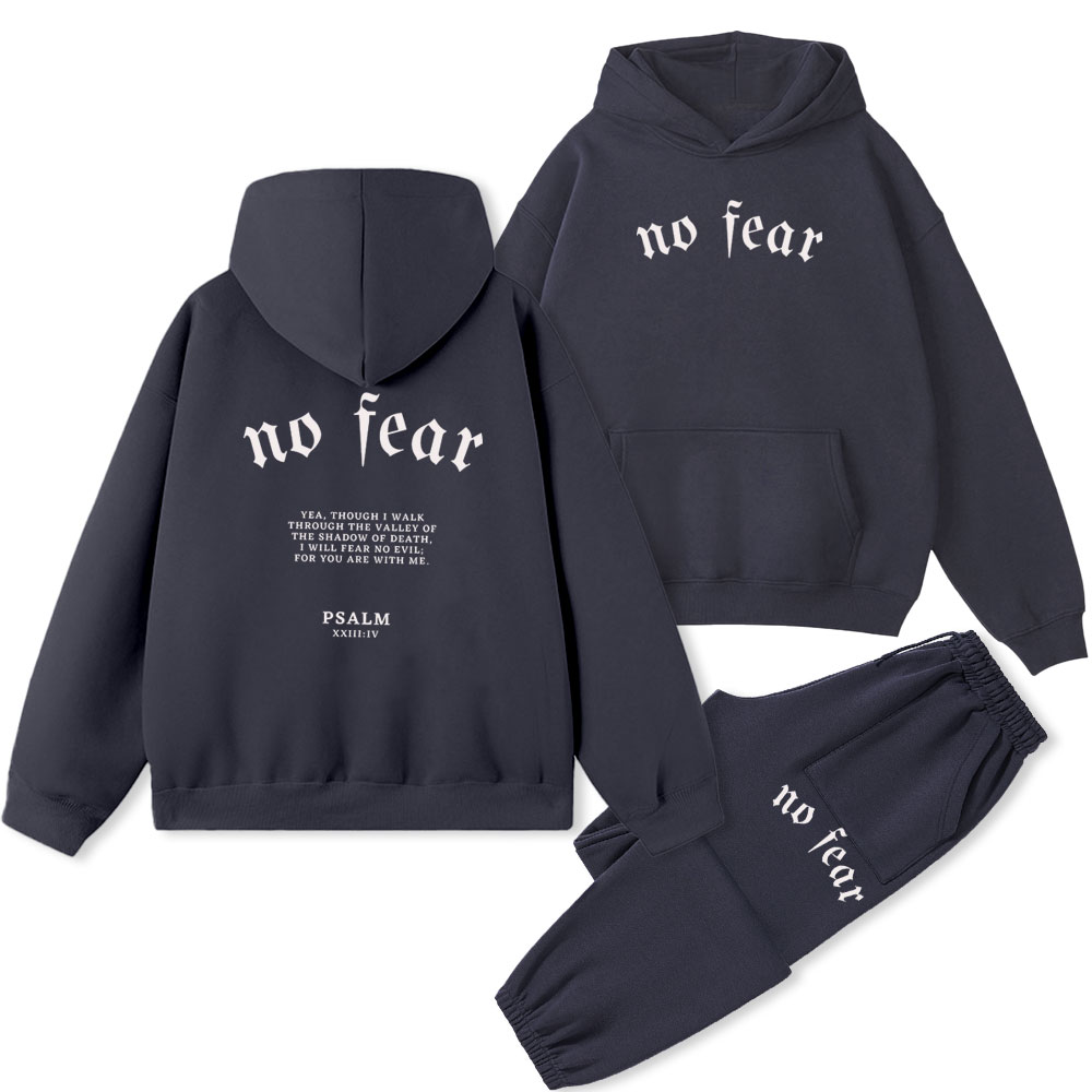 No Fear Christian Fleece Hoodie Set