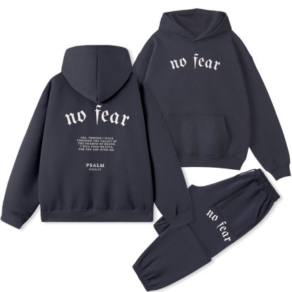 No Fear Christian Fleece Hoodie Set