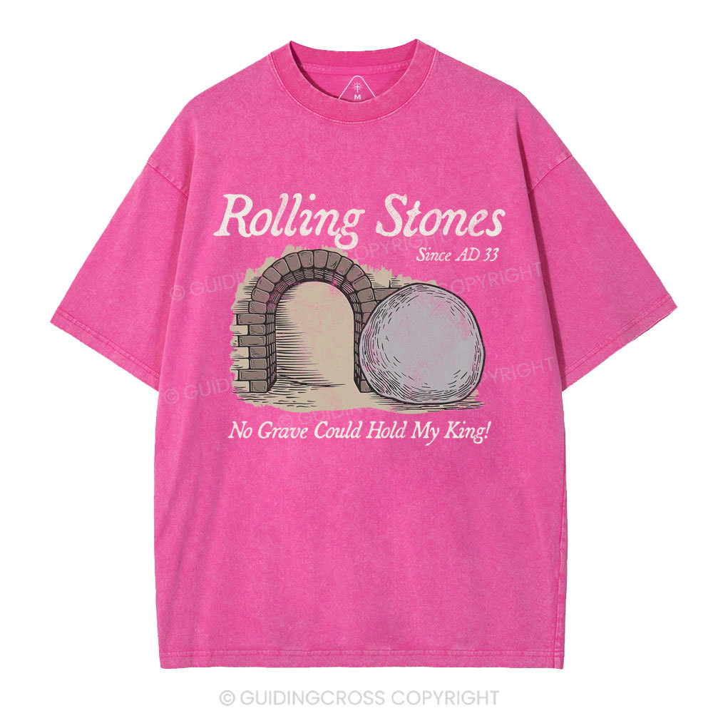 No Grave Could Hold My King Christian Washed T-Shirt